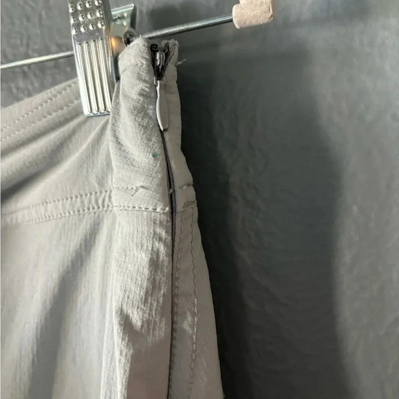 Athleta | side zip | tie waist | zipper detail | skort | grey | size 2 - Picture 8 of 14